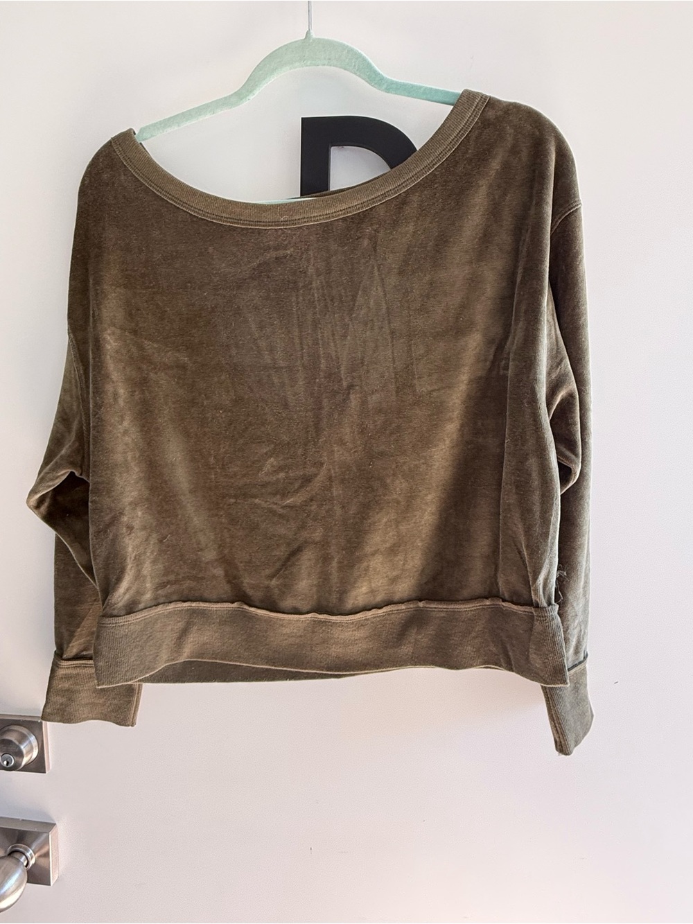 JoyLab Olive Green Relaxed Crewneck Sweatshirt